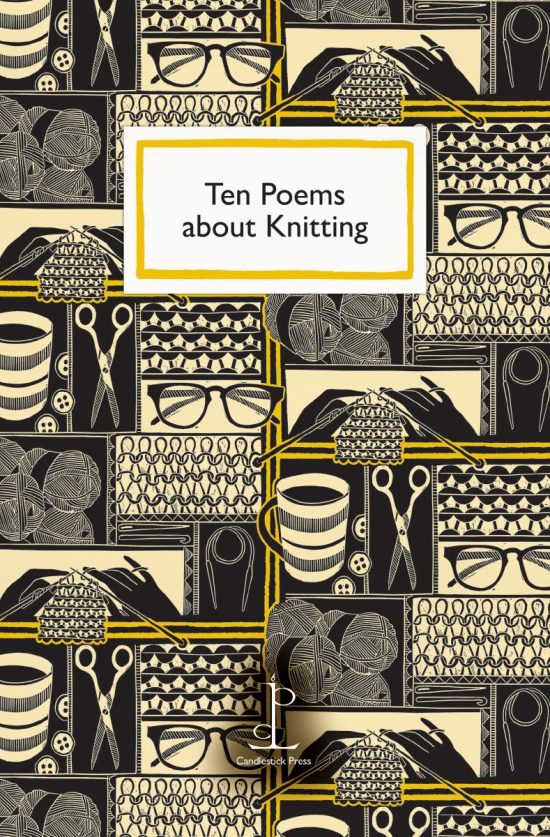 Front cover of the Ten Poems about Knitting poetry pamphlet