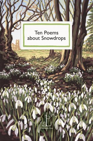 Front cover of the poetry pamphlet Ten Poems about Snowdrops