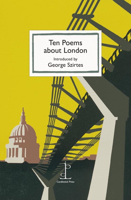 Front cover of the Ten Poems about London poetry pamphlet